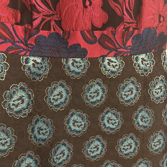 ASOS High Neck Sleeveless Mix & Match Jacquard Dress - Picture 5 of 6